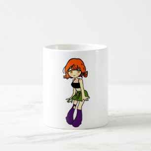 taza de café de chica anime chibi linda