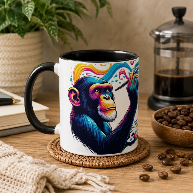 Taza de café de chimpancé (Chimpanzee Coffee Mug)