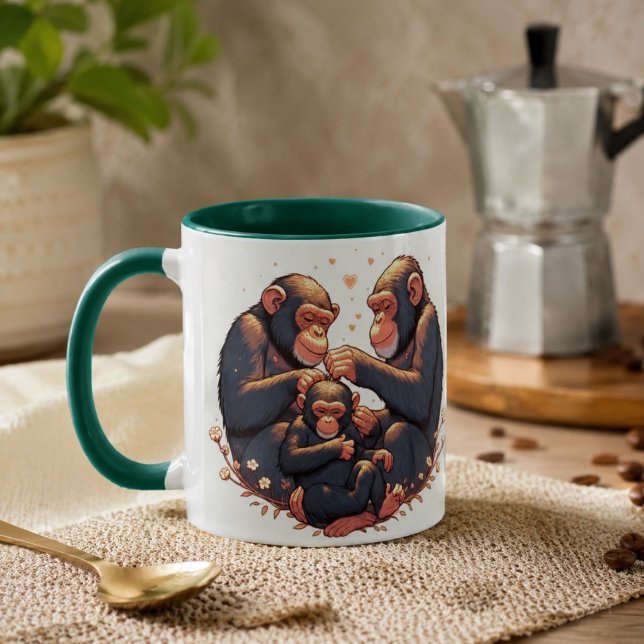 Taza de café de chimpancé (Chimpanzee Coffee Mug)