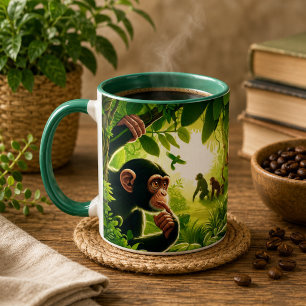 Taza de café de chimpancé
