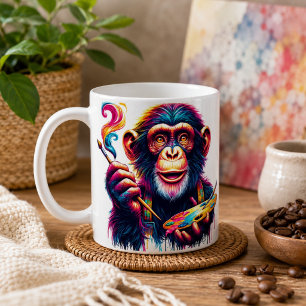 Taza de café de chimpancé
