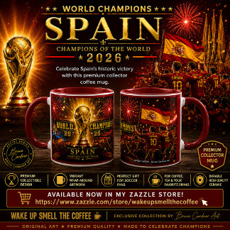 Taza de café de coleccionista Campeones del Mundo