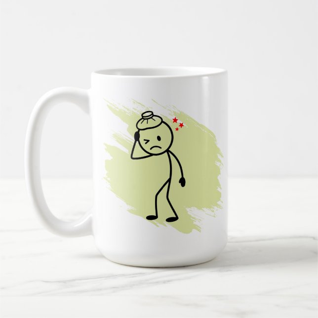 Taza de café de condición personalizada divertida  (Izquierda)