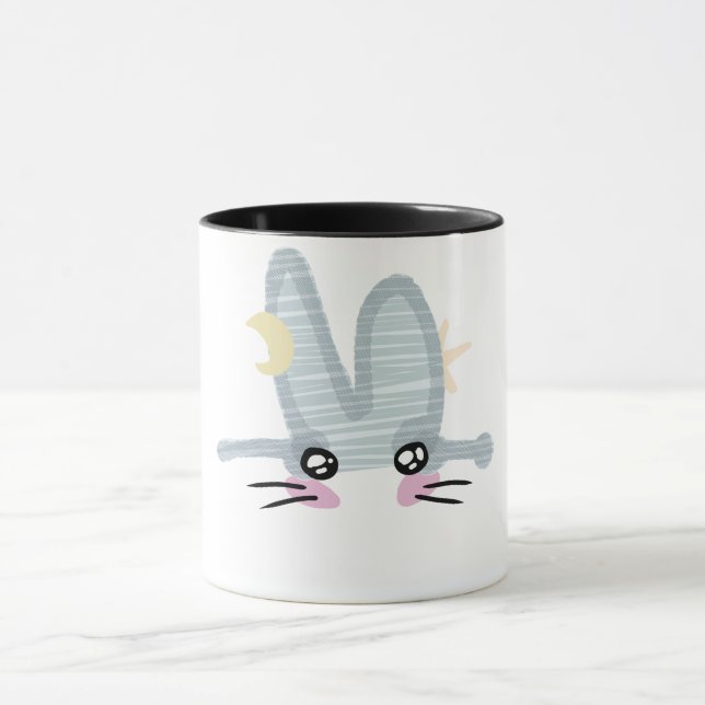 Taza de café de conejito lindo (Centro)