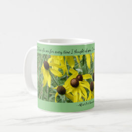 Taza de café de Conos Amarillos Pensamientos de Ti