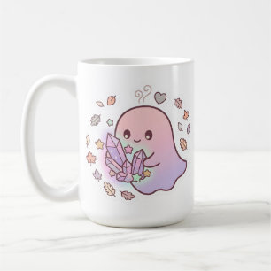Taza de café de cristal mágico fantasma pastel Kaw