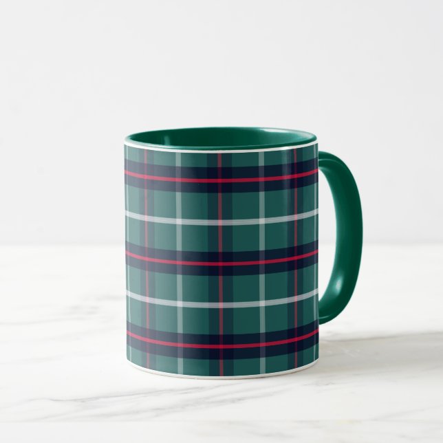 Taza de café de cuadros verdes (Anverso derecho)