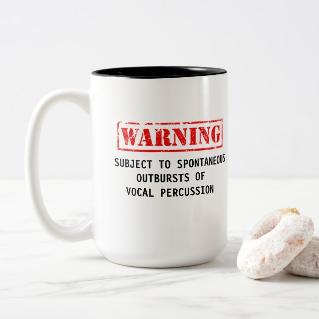 Taza de café de cuidado de Beatboxer (Con donut)