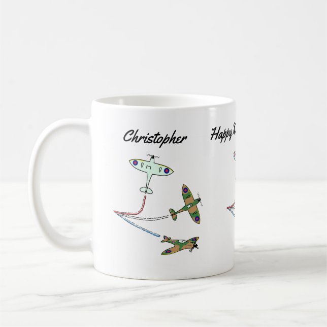 Taza de café de cumpleaños de Spitfire (Izquierda)