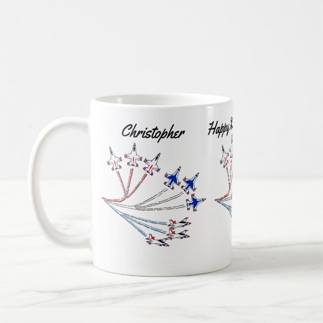 Taza de café de cumpleaños de Thunderbirds (Izquierda)