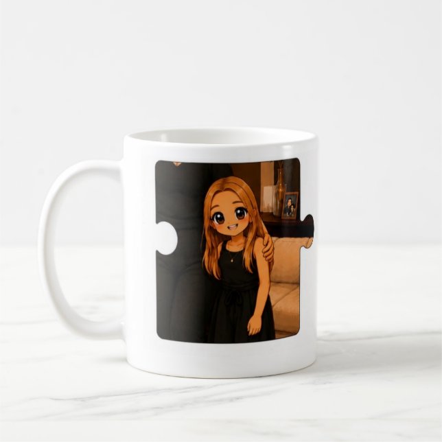 Taza de café de cumpleaños personalizada para fami (Izquierda)