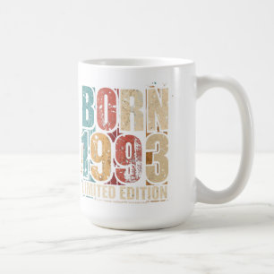 Taza de café de cumpleaños Vintage 1993 - Envejeci