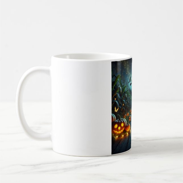 Taza De Café 🎃 de 🎃 de parches de calabaza de Halloween (Izquierda)