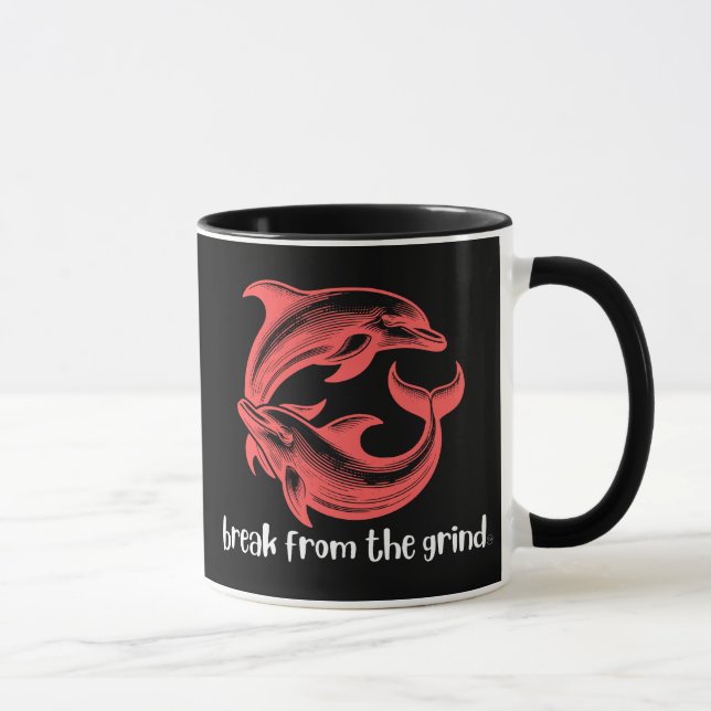 Taza de café de delfines (Derecha)