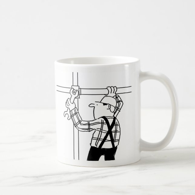 Taza de café de dibujos animados para montador de  (Derecha)