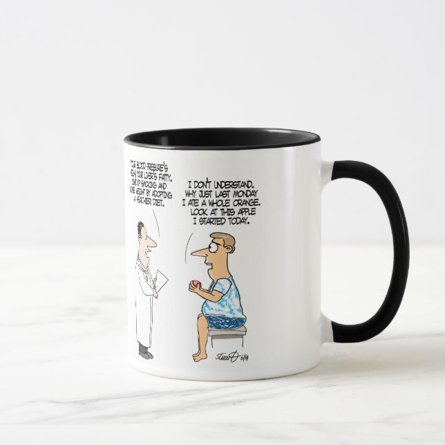 Taza de café de dieta divertida (Derecha)