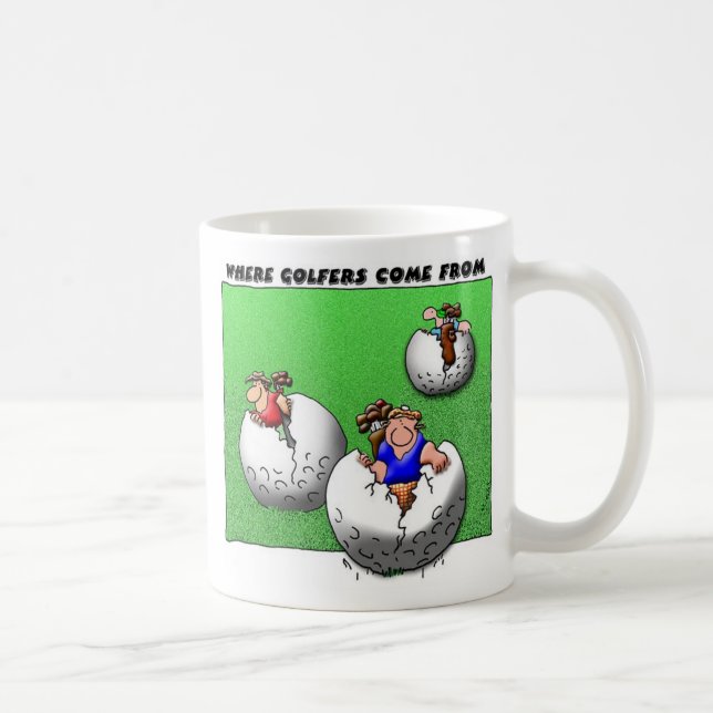 Taza De Café De donde los golfistas vienen (Derecha)