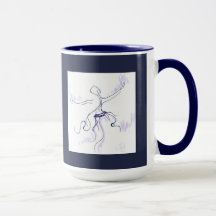 Taza de café de dos bailarines