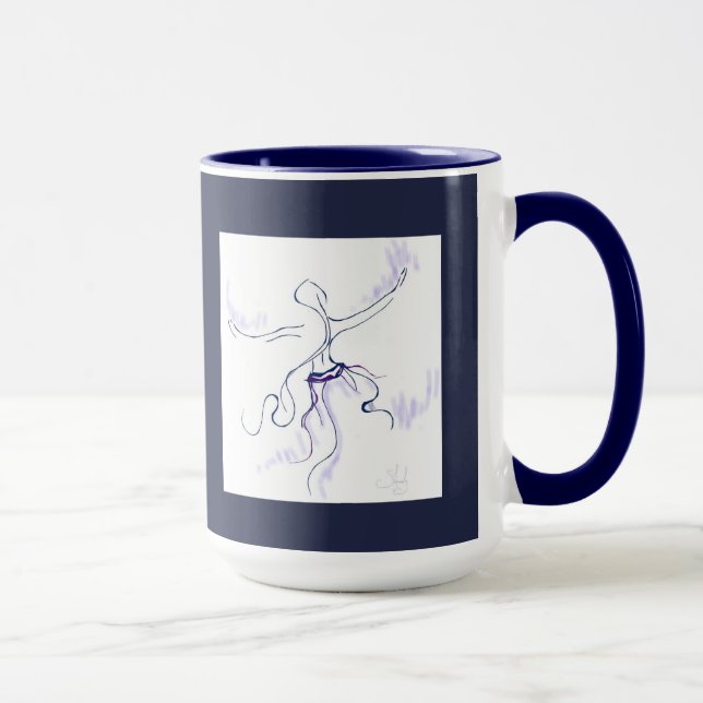 Taza de café de dos bailarines (Derecha)