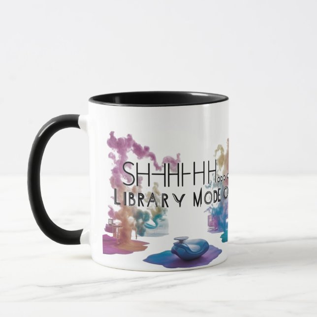 Taza de café de dos tonos artísticos para amantes  (Izquierda)