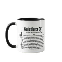 Taza de café de dos tonos de 11oz para chica de Gá
