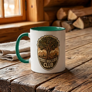 Taza de café de dos tonos del Club de Abrazadores