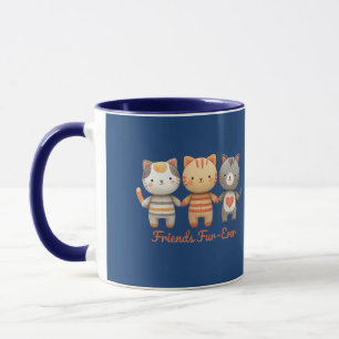 Taza de café de dos tonos Friends Fur-Ever Cute Ca