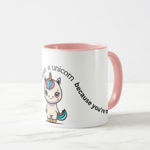 Taza de café de dos tonos "Sé Real" con lindo unic