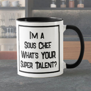 Taza de café de dos tonos Super Talento Sous Chef