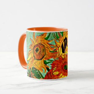 Taza de café de dos tonos Van Gogh - Girasoles 12
