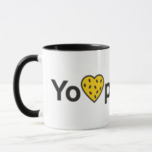 Taza de café de dos tonos Yo Amo Parchita