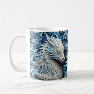taza de café de dragón de 11oz