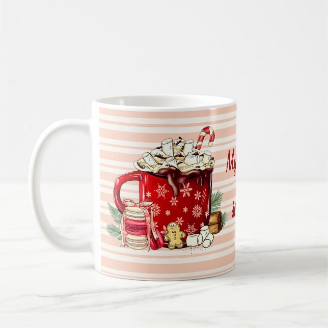 Taza de café de dulces de Navidad (Izquierda)