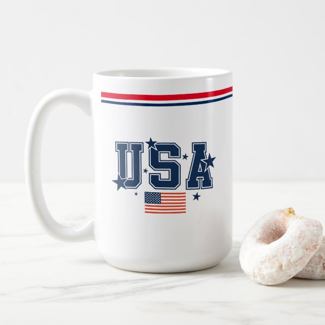 Taza de café de EE. UU. (Con donut)