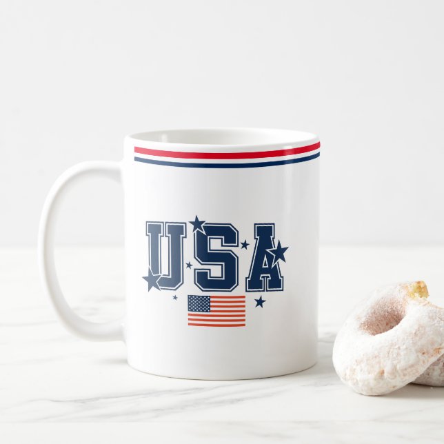 Taza de café de EE. UU. (Con donut)