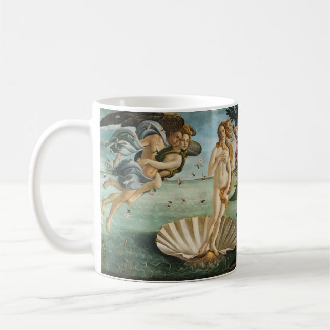 Taza de café de El nacimiento de Venus de Sandro (Izquierda)