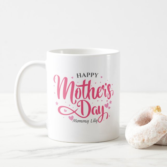 Taza de café de encargo del día de madre (Con donut)