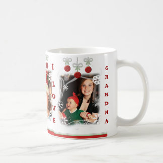 Taza de café de encargo del navidad de la foto y
