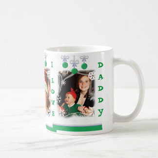 Taza de café de encargo del navidad de la foto y