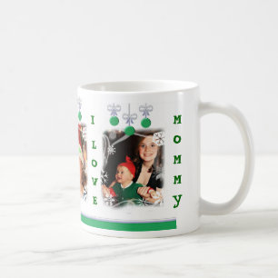 Taza de café de encargo del navidad de la foto y