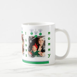Taza de café de encargo del navidad de la foto y