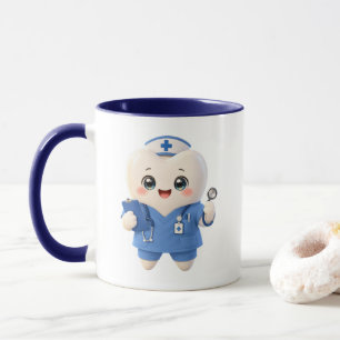 Taza de café de enfermera de dientes linda Regal