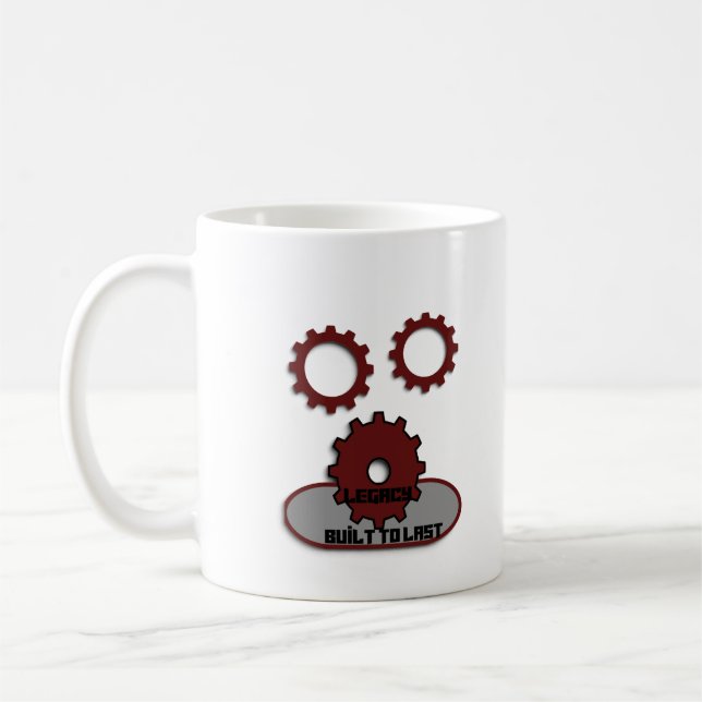 Taza de café de engranajes mecánicos "Construida p (Izquierda)
