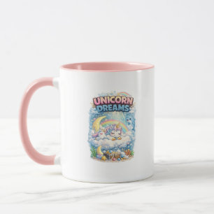 Taza De Café De Ensueños De Unicornio Fantasía Lin