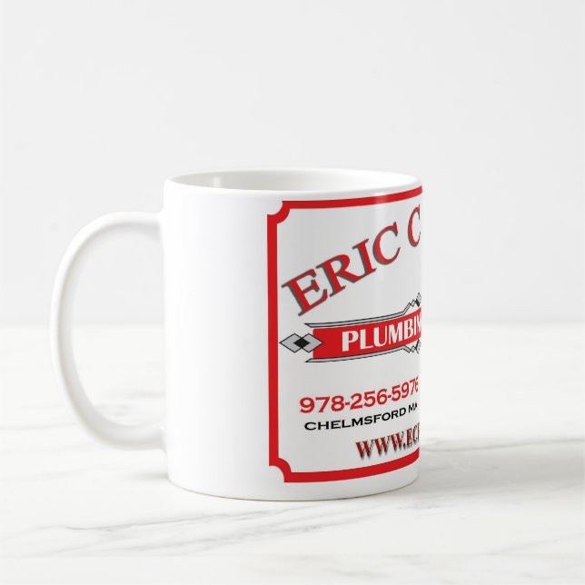 Taza de café de Eric C. Foster Plumbing y de la (Izquierda)
