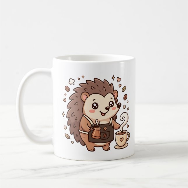 Taza de café de erizo lindo (Izquierda)