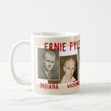 Taza de café de Ernie Pyle Indiana WWII