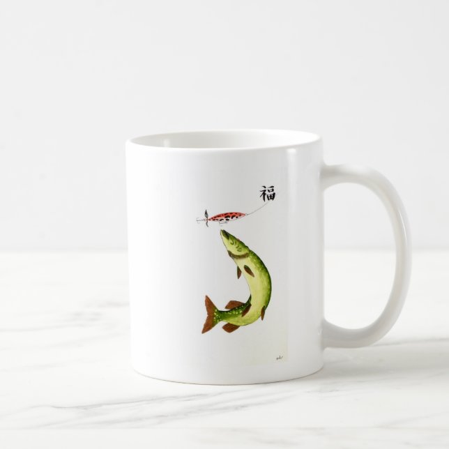 Taza de café de estanque de pesca de curso de luci (Derecha)