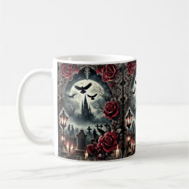 Taza de café de estilo gótico