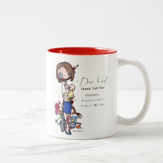 Taza de café de "estimado DIOS" (Derecha)